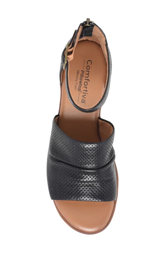 Comfortiva Newnan Ankle Strap Sandal In Black