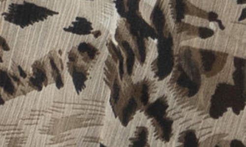 Saachi Leopard Print Balloon Sleeve Ruana In Black
