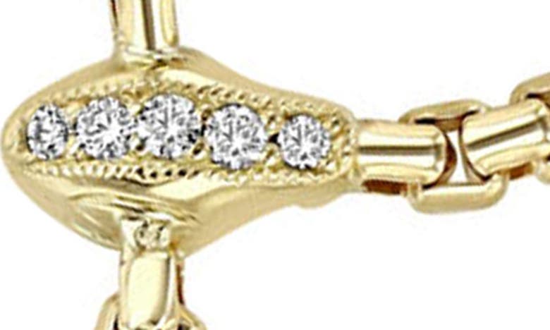 Zoë Chicco 14k Yellow Gold Medium Box-chain Diamond Necklace In Yellow Gold