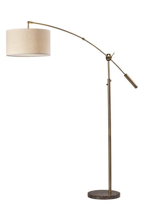 ADESSO LIGHTING Adler Arc Lamp in Antique Brass at Nordstrom