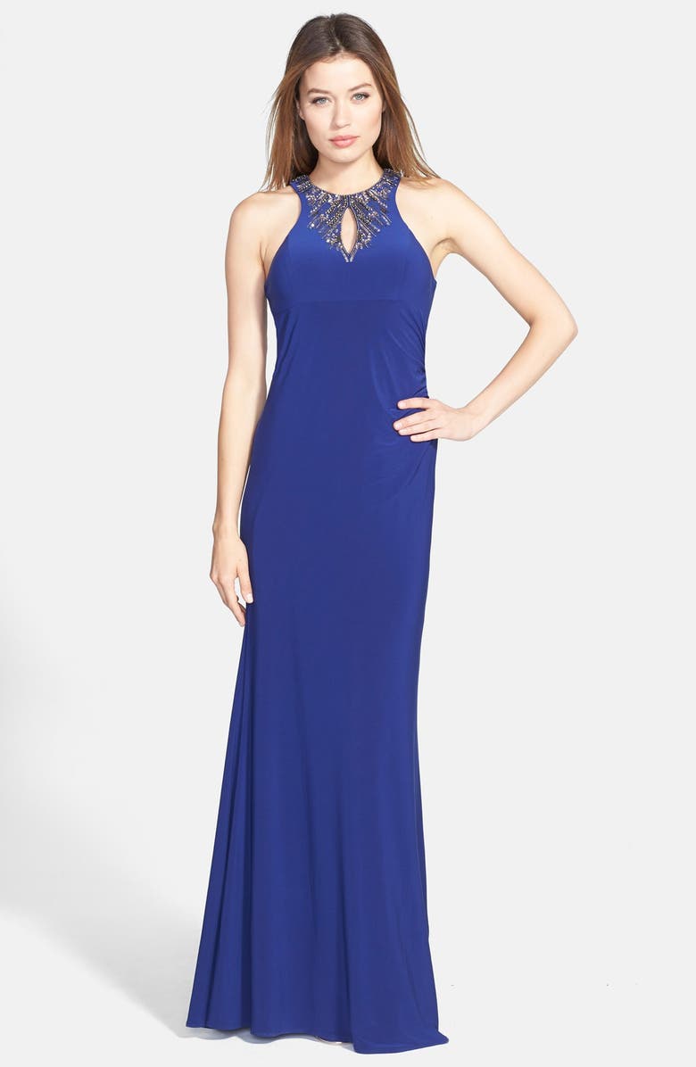 Xscape Beaded Jersey Gown | Nordstrom