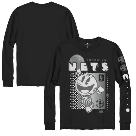 Lusso Charcoal Brooklyn Nets Basketball Love Swarovski Crystal Intarsia Pullover Sweater