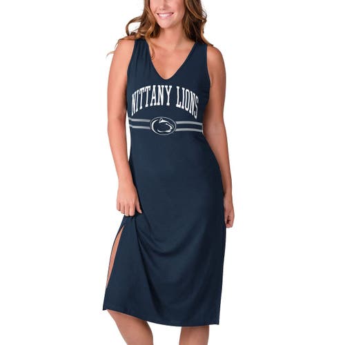 Women's G-III 4Her by Carl Banks Navy Penn State Nittany Lions Training V-Neck Maxi Dress