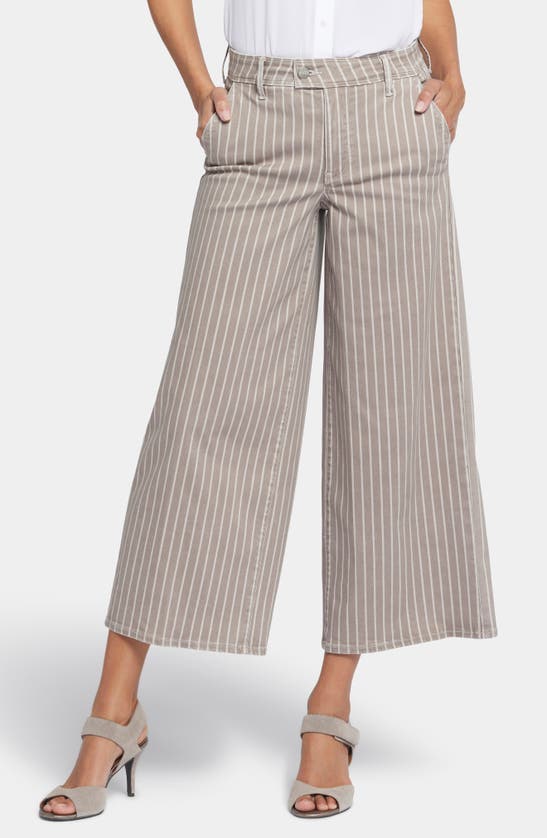 Shop Nydj Mona High Waist Ankle Wide Leg Trouser Jeans In Boardwalk Stripe