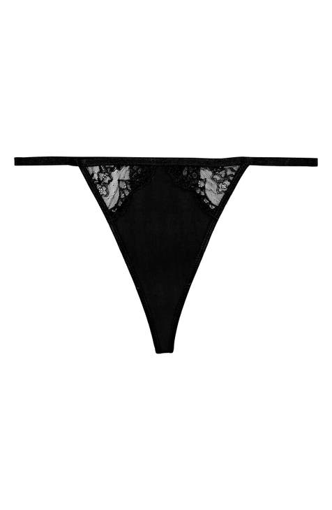 Adelaide Western Gingham And Lace High Waisted Thong – Playful Promises USA