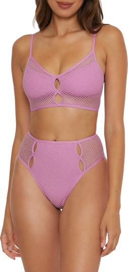 Becca Network Cutout High Waist Bikini Bottoms Nordstrom