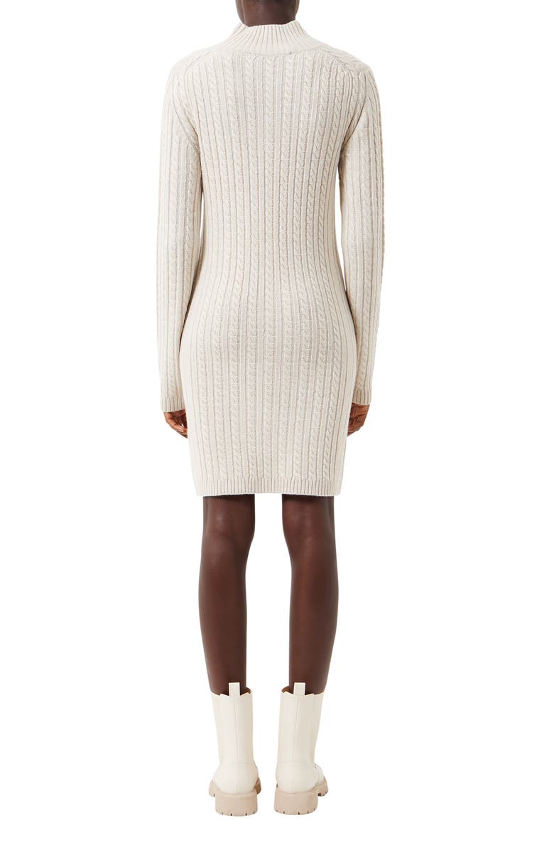 French Connection Katrin Long Sleeve Cable Knit Sweater Dress