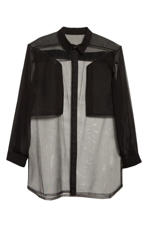 RICK OWENS Cropped quilted padded down leather jacket