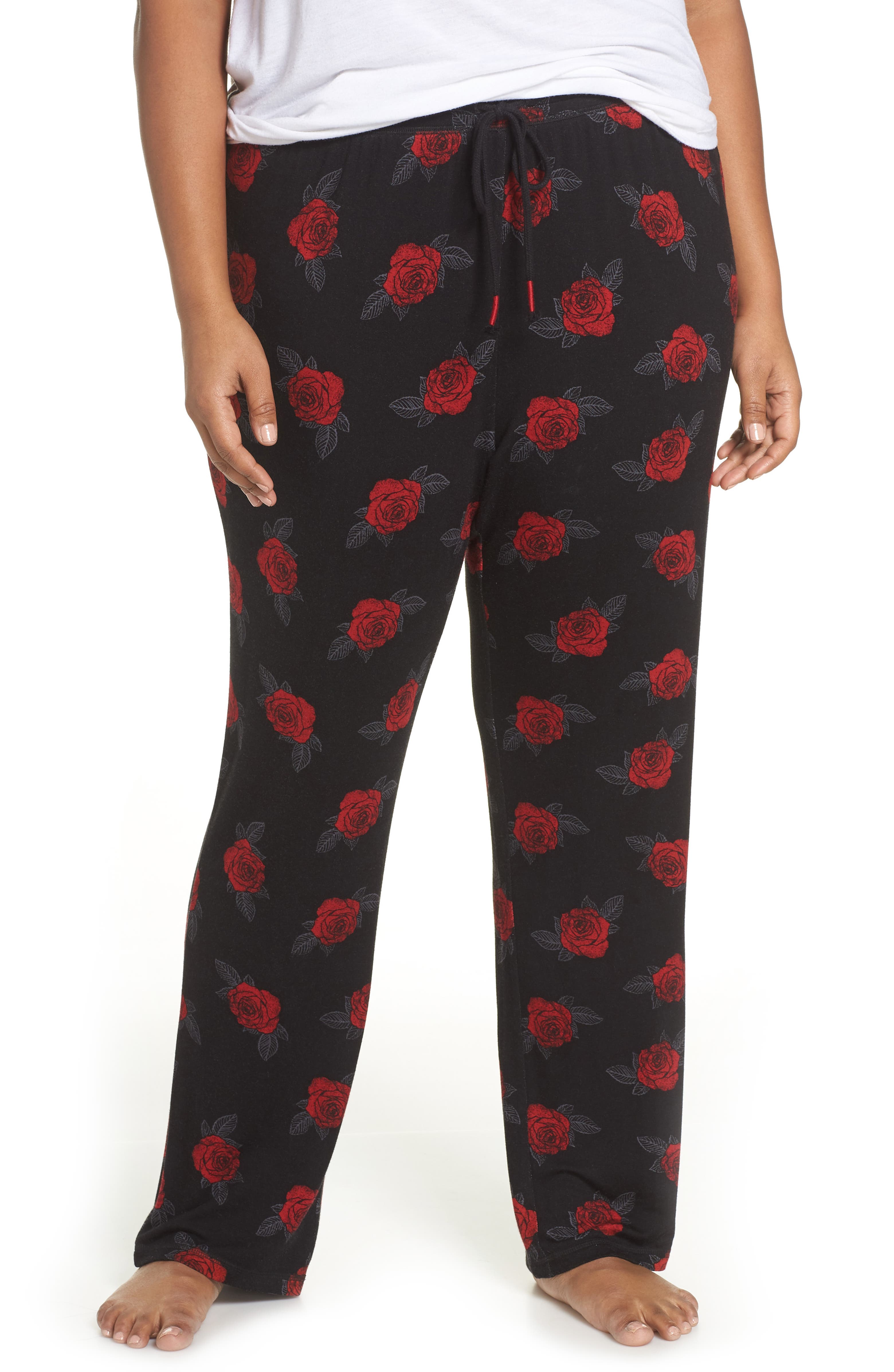 PJ Salvage True Love Rose Sweatpants (Plus Size) | Nordstrom
