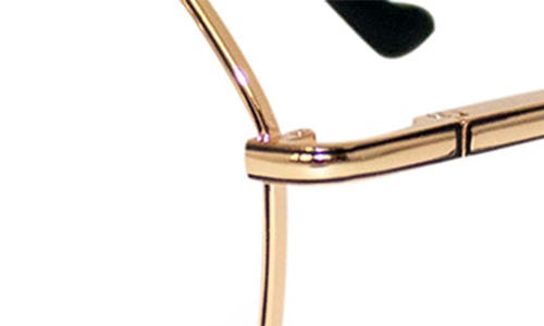 Fifth & Ninth Selena 54mm Geometric Blue Light Blocking Glasses In Gold/clear