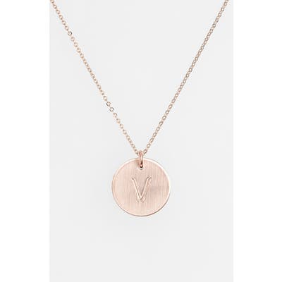 Nashelle 14K-Gold Fill Initial Disc Necklace