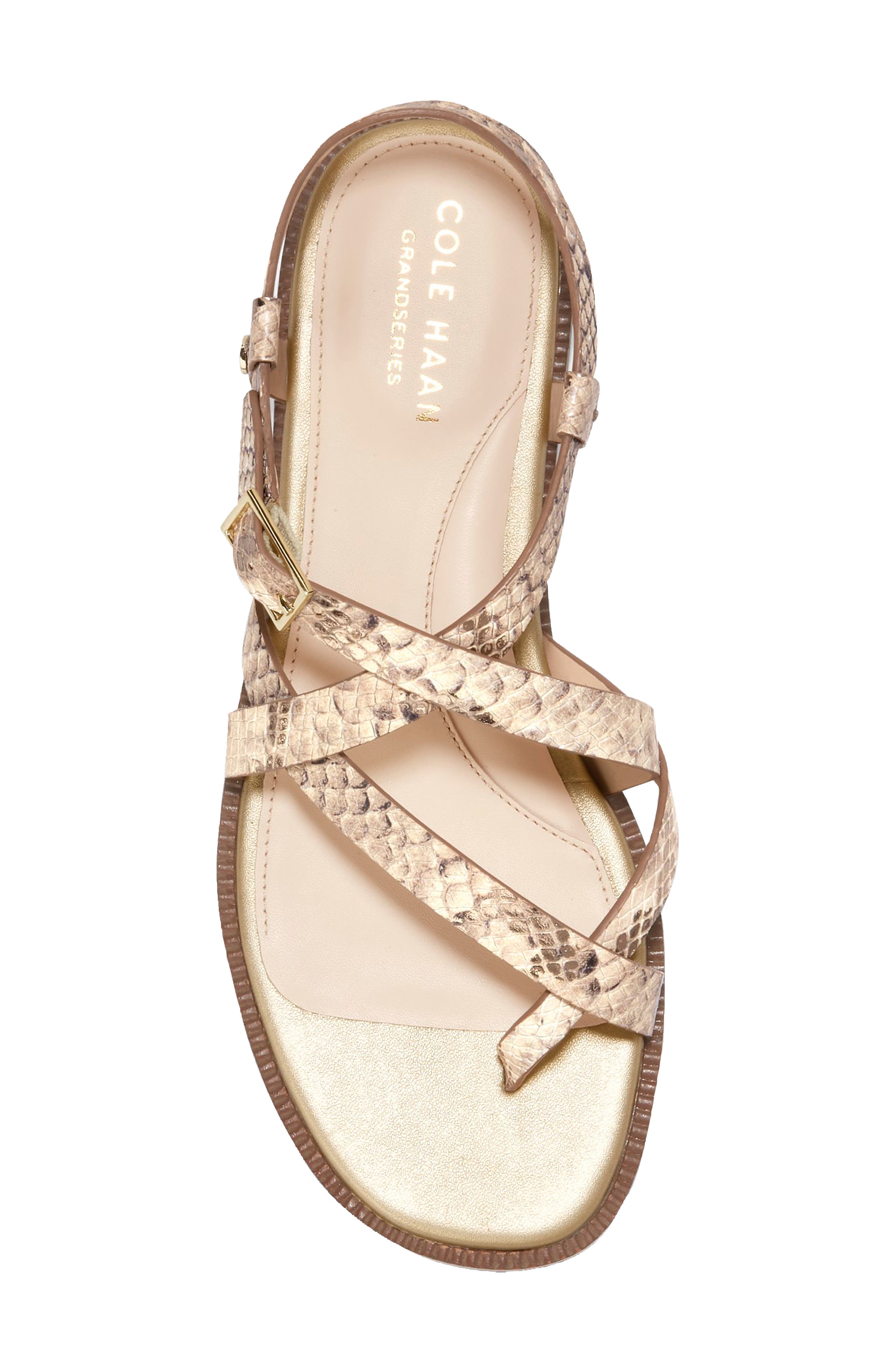 cole haan gold sandals
