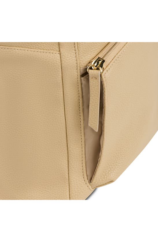 Swissgear 9901 Faux Leather Laptop Backpack In Cream