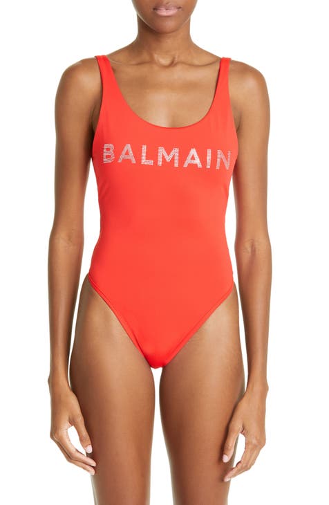 Buy Puma x Balmain women sportswear fit metallic graphic sports bra black  gold Online