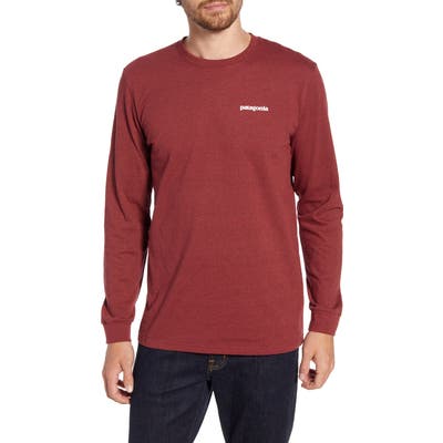 Patagonia Responsibili-Tee Long Sleeve T-Shirt, Red