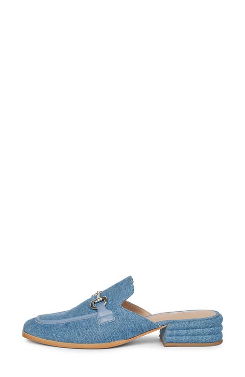 Shop Saint G Savannah Bit Loafer Mule In Denim