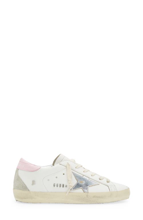 Golden Goose Hi Star Distressed Leather Sneakers In White