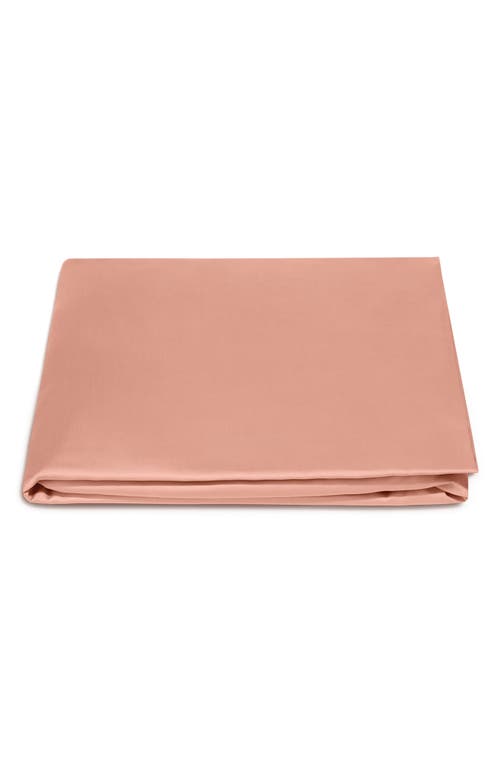 Matouk Talita 615 Thread Count Cotton Sateen Fitted Sheet in Shell at Nordstrom