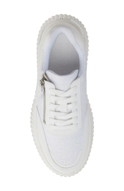 Shop Dkny Lissa Platform Sneaker In Bright White