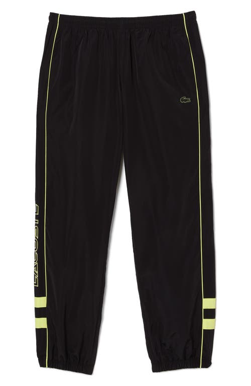 Lacoste Contrast Detail Track Pants - M - 4 In 6vt Noir/limeira