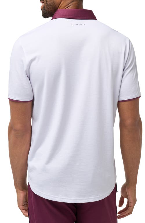 Shop Travismathew Home Game Cotton Blend Polo In White