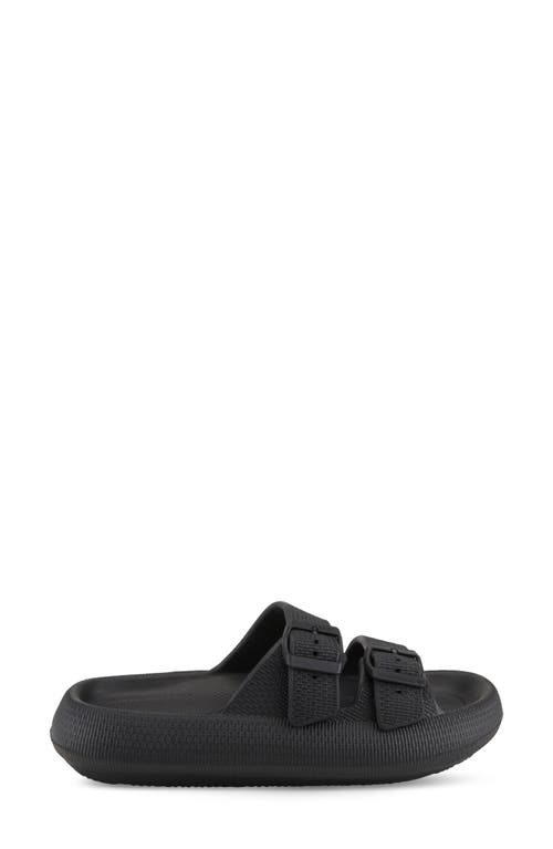 Shop Flexus By Spring Step Bubbles Waterproof Slide Sandal In Black