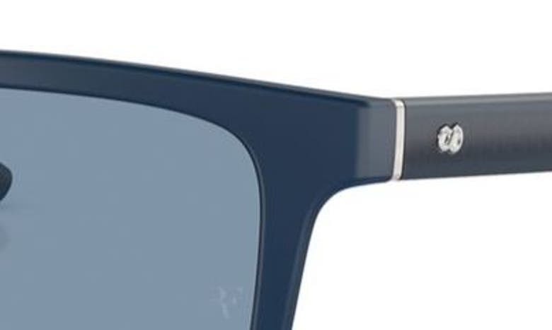 Shop Oliver Peoples Roger Federer 52mm Rectangular Sunglasses In Matte Blue