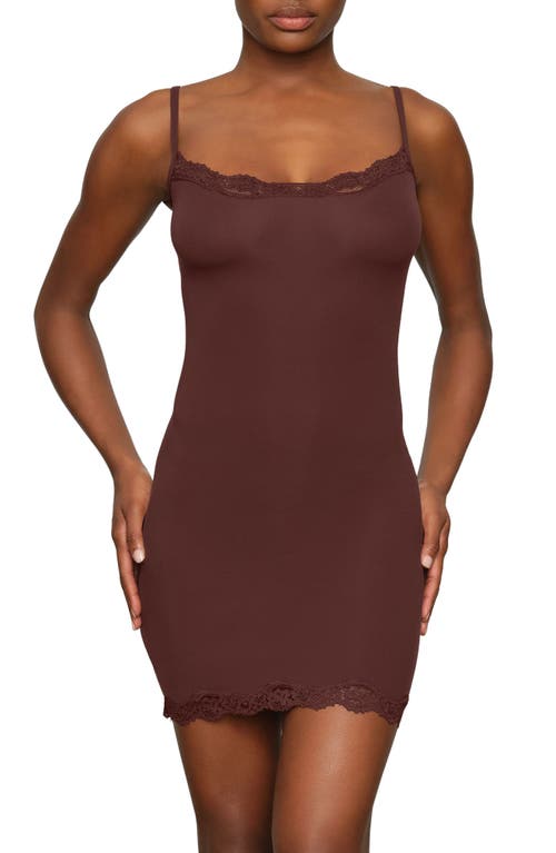 SKIMS Fits Everybody Lace Trim Slipdress in Marble | Smart Closet