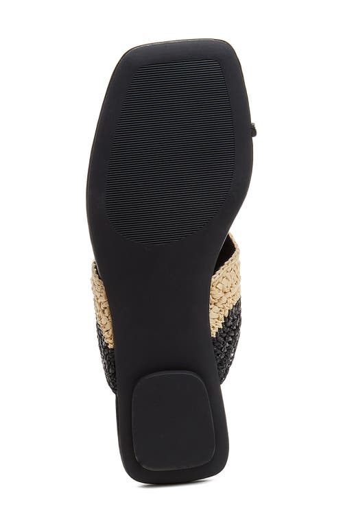 Shop Kelsi Dagger Brooklyn Theo Toe Ring Sandal In Black/natural