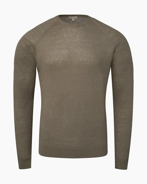 Onia Linen Raglan Sweater In Light Olive