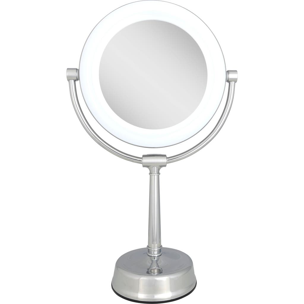 Zadro Lexington Lighted Makeup Mirror With 10x/1x Magnification In Chrome