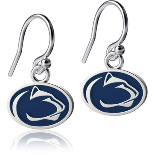 Women's Dayna Designs Penn State Nittany Lions Silver Enamel Dangle Earrings