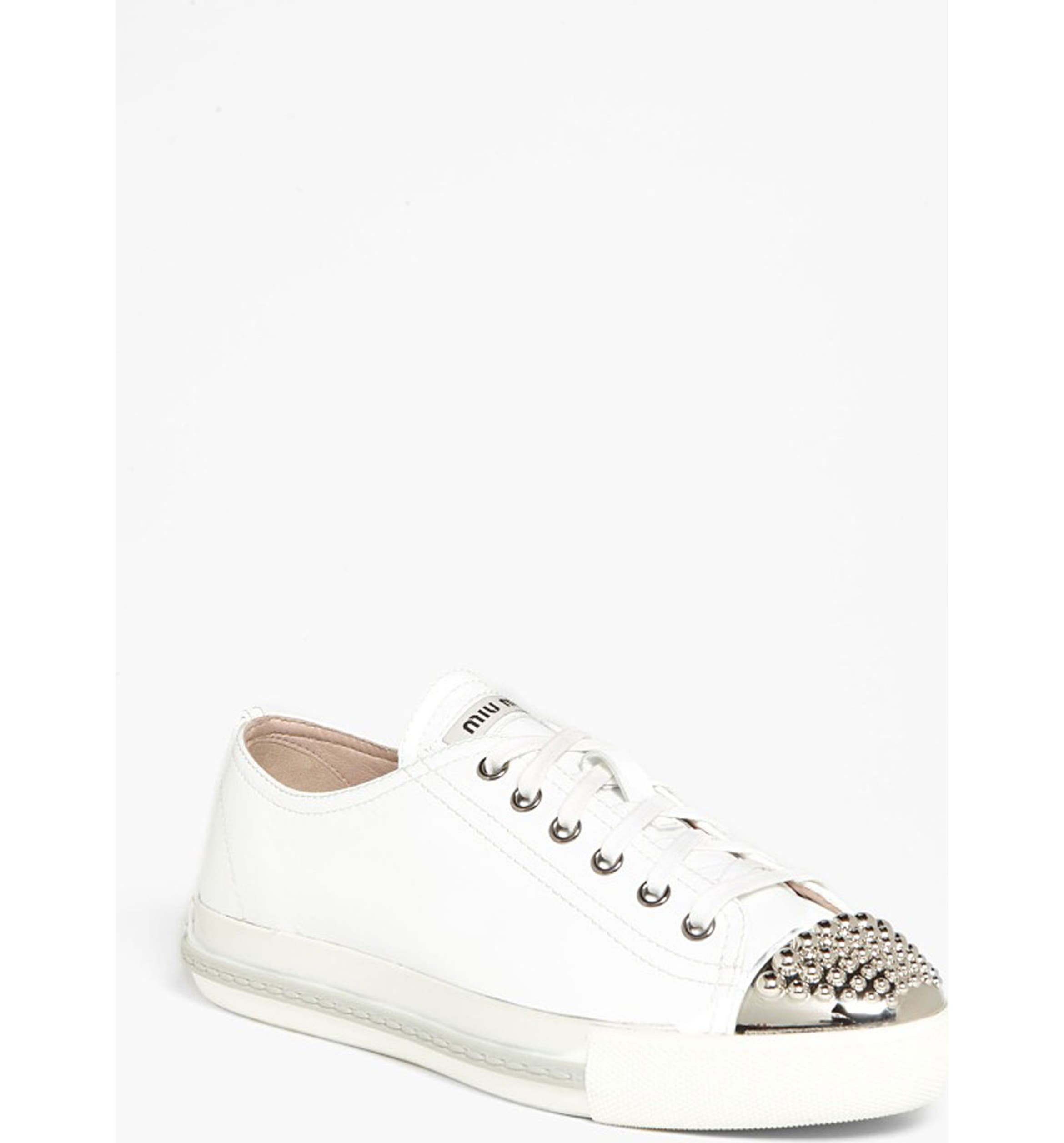 Miu Miu Patent Cap Toe Sneaker | Nordstrom