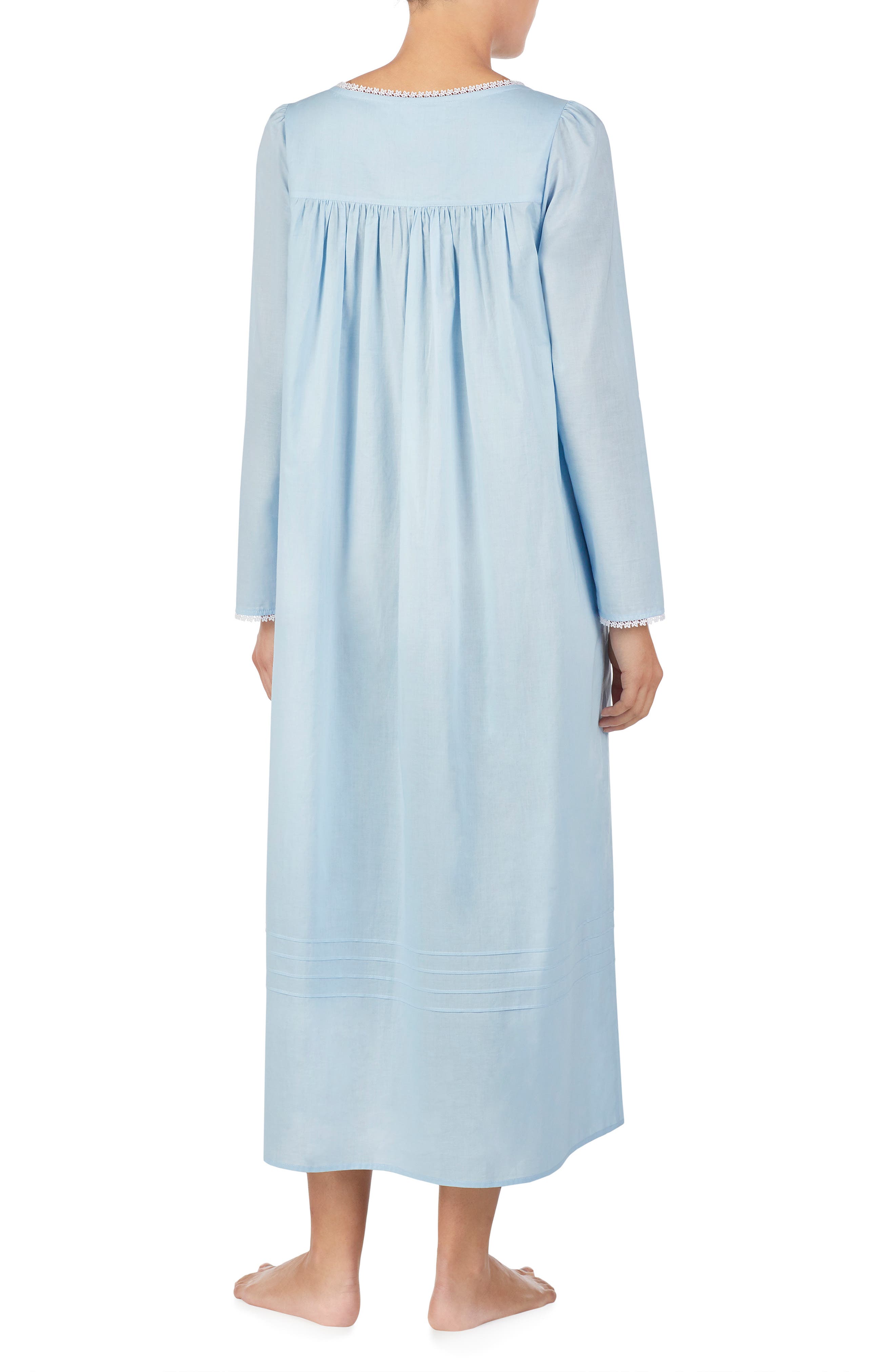 white long sleeve nightgown