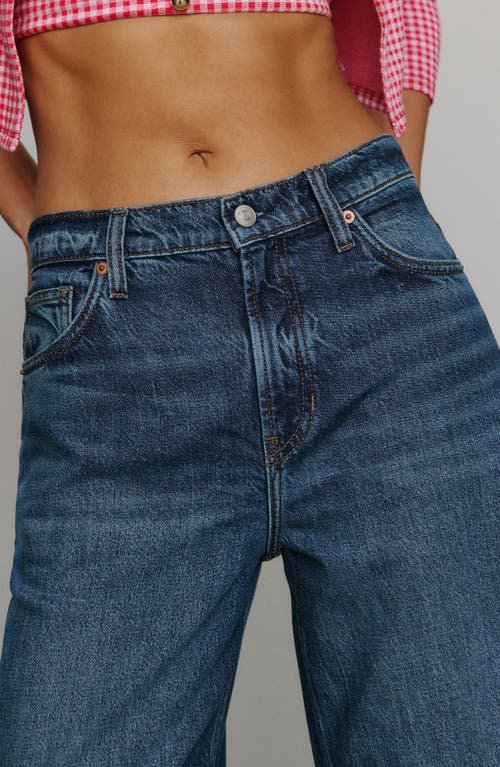 Reformation Greta Super Stretch Low Rise Wide Leg Jeans In Otter