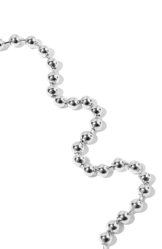 Shop Miranda Frye Boston Ball Chain Necklace In Silver