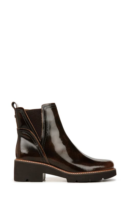 Naturalizer Darry Water Repellent Platform Bootie In English Tea Brown Leather