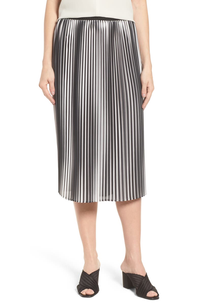 Eileen Fisher Printed Pleated Skirt (Regular & Petite) | Nordstrom