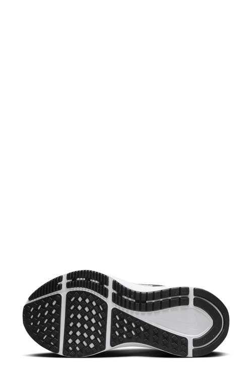 Nike Air Zoom Structure 25 Road Running Shoe In Black/dark Smoke Grey/white