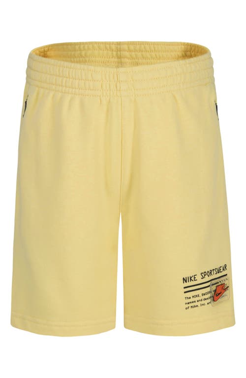Nike Kids' Sportswear Fleece Sweat Shorts Soft Yellow at Nordstrom