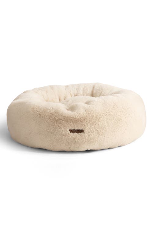 UnHide Faux Fur Pet Bed in Beige Bear at Nordstrom, Size X-Large