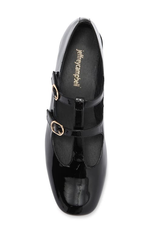 Jeffrey Campbell Filmstar Pump In Black Crinkle Patent