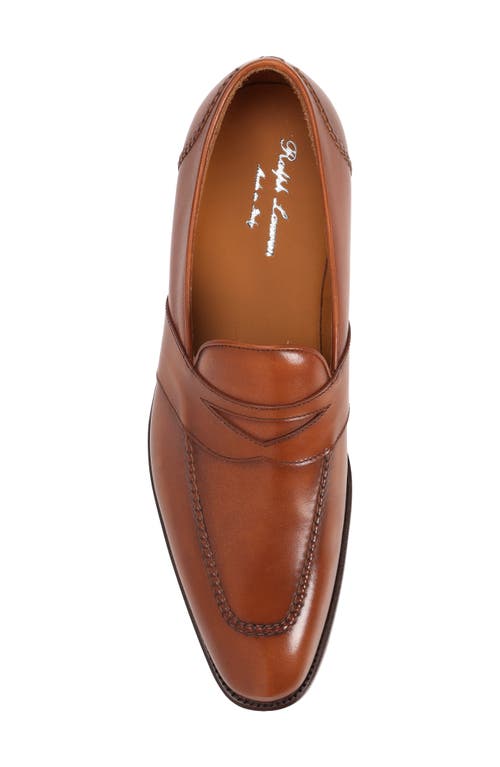 Shop Ralph Lauren Purple Label Meegan Penny Loafer In Tan