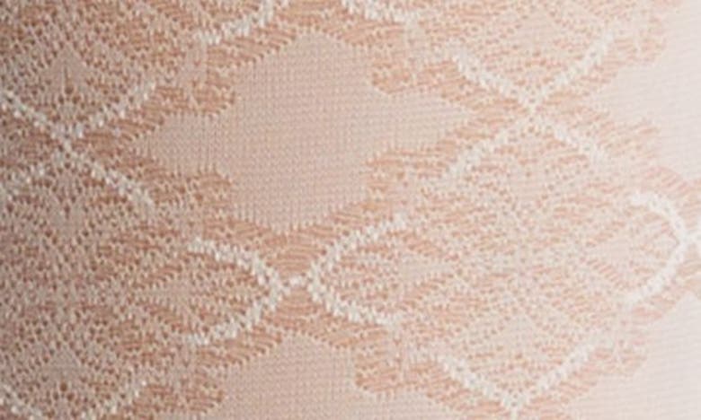 Shop Oroblu Jacquard Tights In Ivory