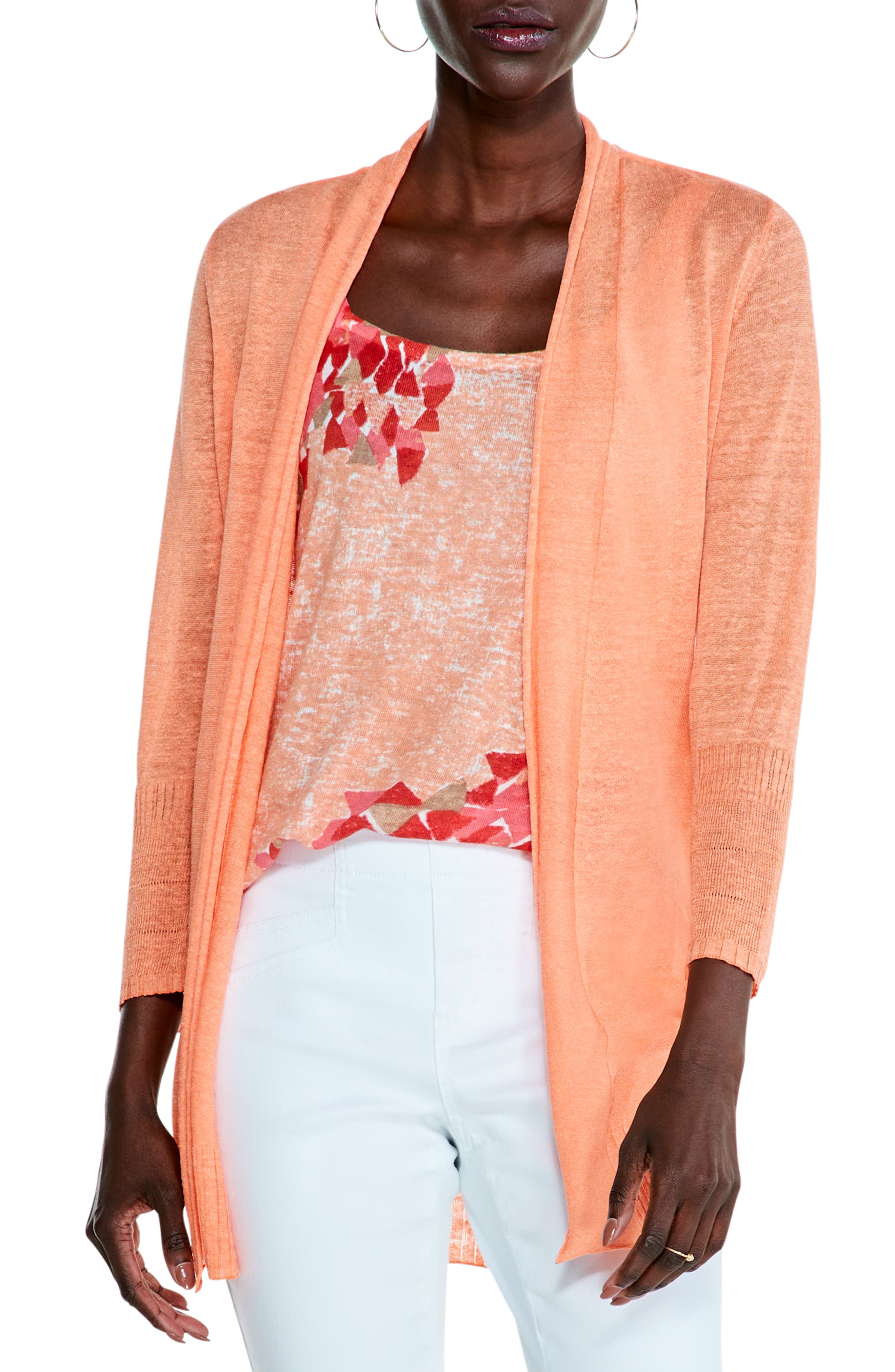 Women's Linen Blend Cardigan Sweaters 