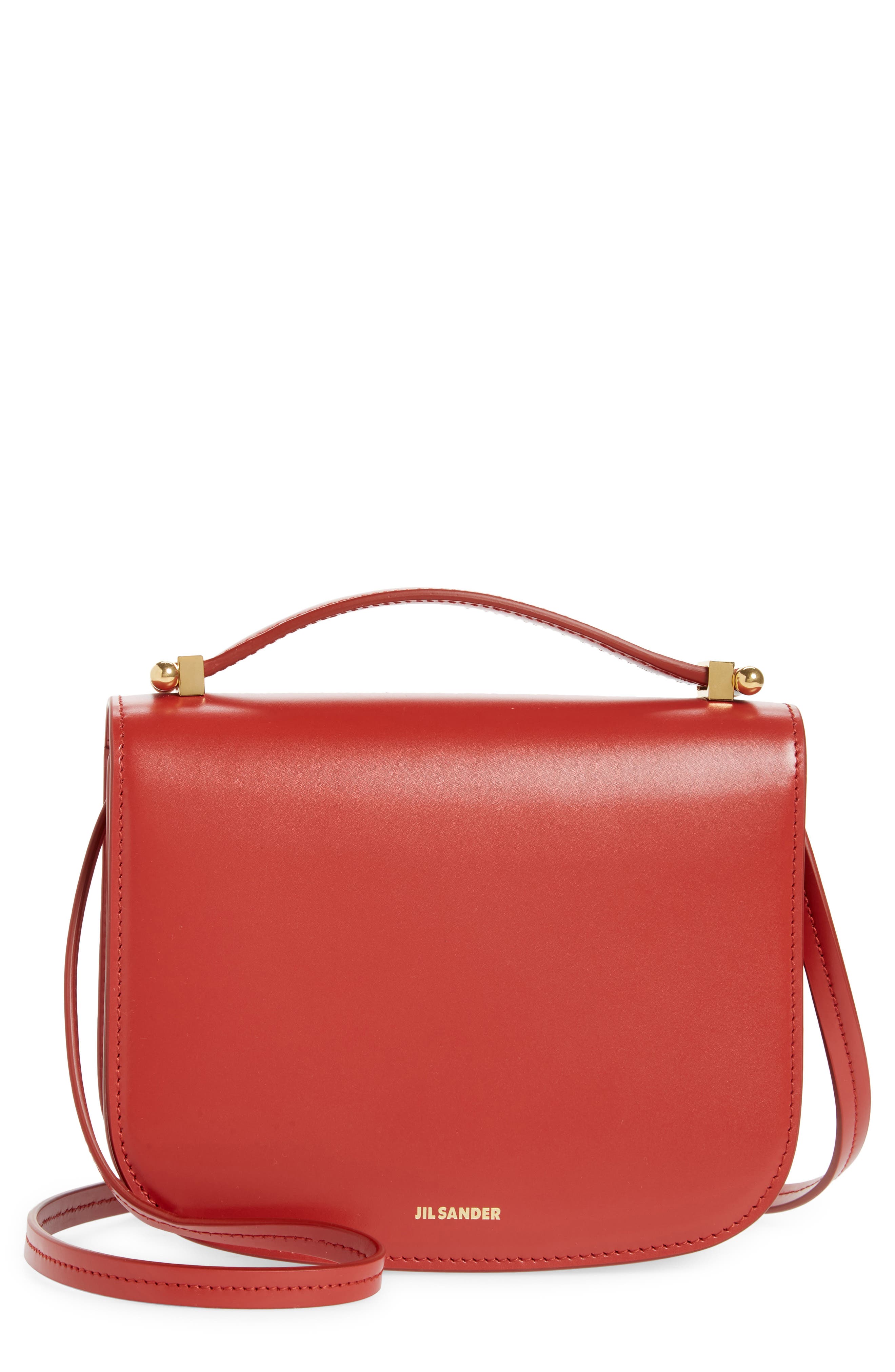 small red bag with handle