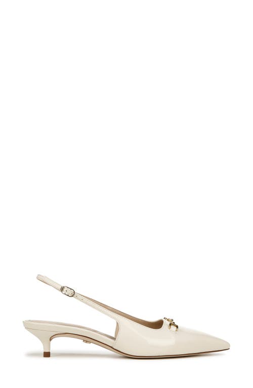 SAM EDELMAN SAM EDELMAN FARRAH KITTEN HEEL POINTED TOE SLINGBACK PUMP 
