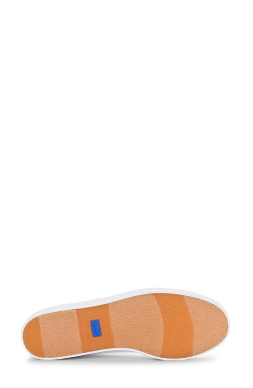 Shop Keds ® Triple Up Piped Platform Sneaker In White/gold