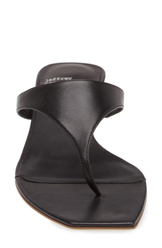 Shop Jeffrey Campbell Glenda Flip Flop In Black Tan Stack