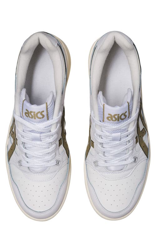 Asics ® Ex89 Basketball Shoe In White/safari Khaki